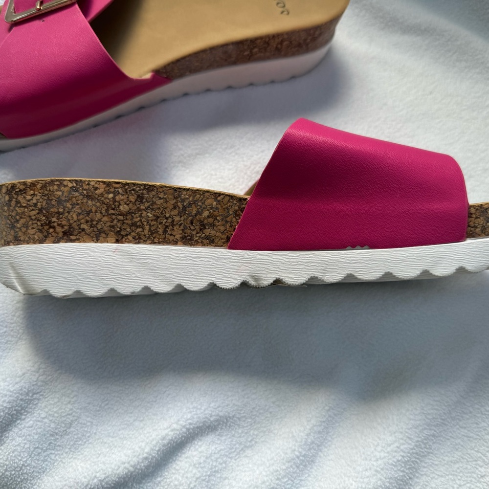 Hot Pink Sandal Slides, NWT - Picture 4 of 7